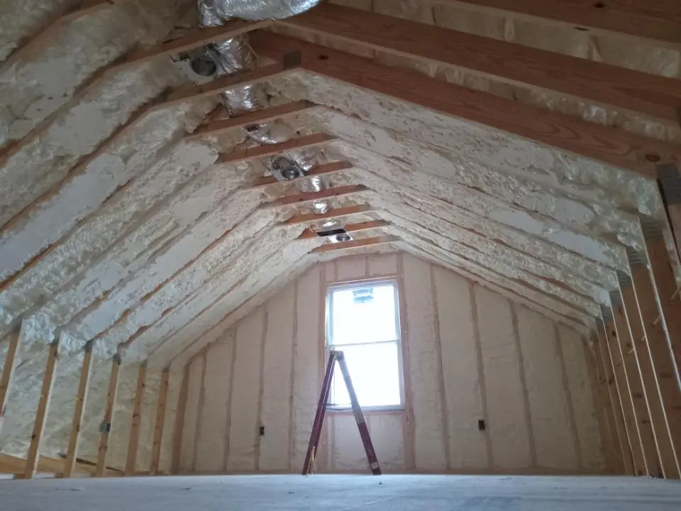 Spray foam roofing application for Crawl Space Insulation project in Riverton